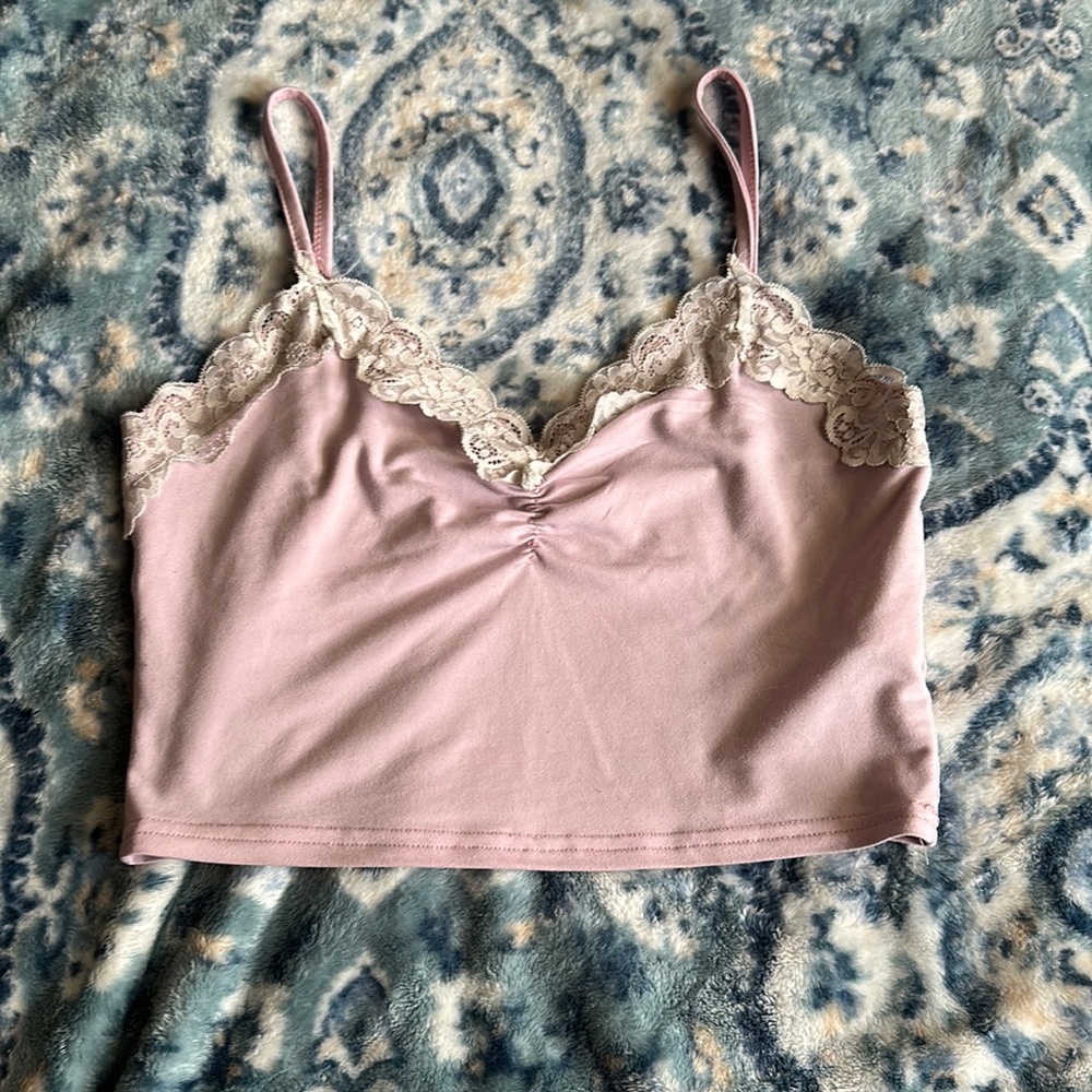 pink cami top